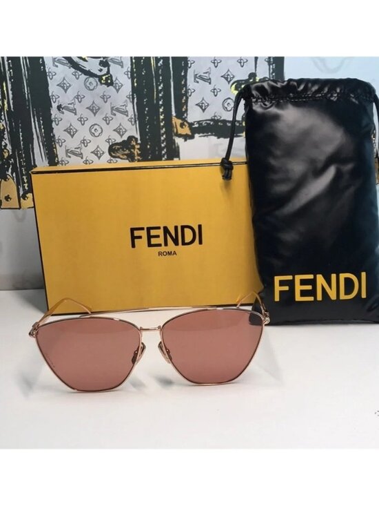 New Authentic Fendi Women\'s Pink Sunglasses FF0438/S DDB/4S main image 6